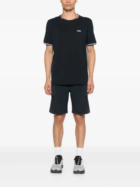 Tricou Boss cu decolteu rotund albastru