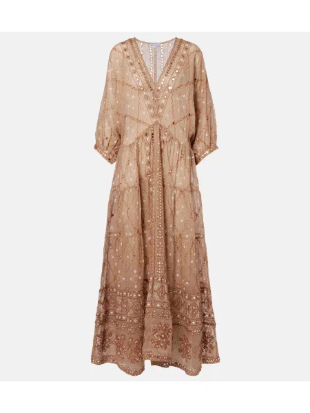 Maksi obleka Juliet Dunn rjava