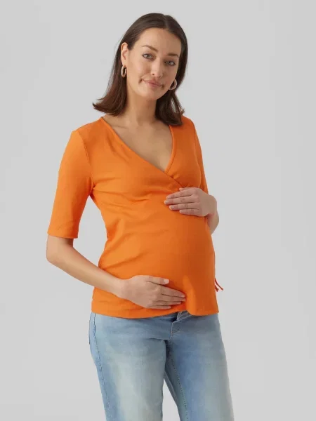 MAMALICIOUS Marškinėliai Alaia' oranžinė