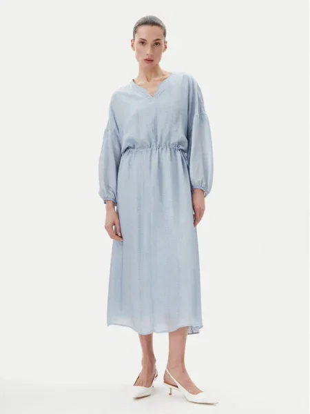 Bruuns Bazaar Letné šaty Sinapsis Cata modrá