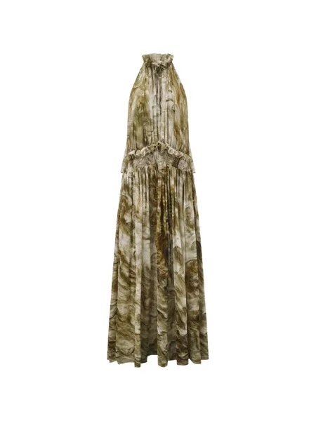 Rochie Oude Waag cu imagine verde