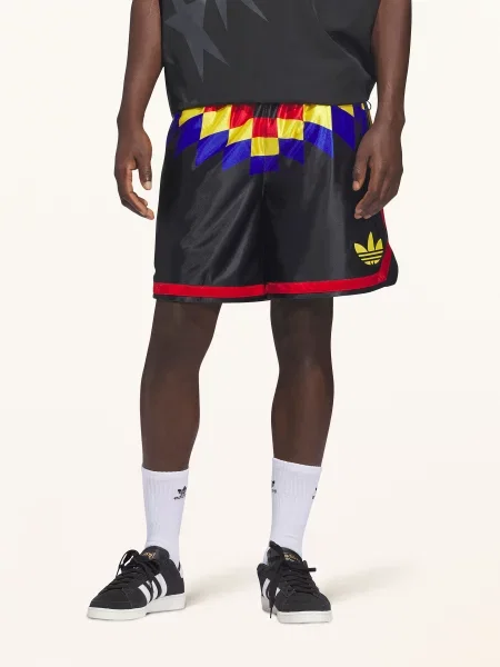 Adidas Basketbalové Šortky Originals Basketball Diamond Pack / červená / žlutá černá