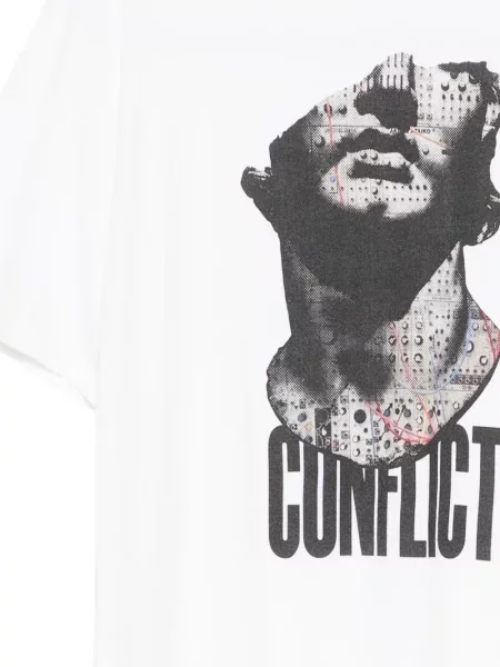 Grafic tricou Undercover cu imagine alb