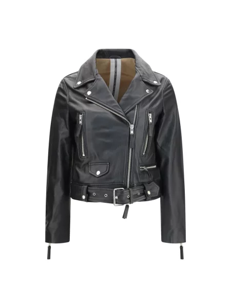 Kurtka skórzana S.w.o.r.d. 6.6.44 czarna