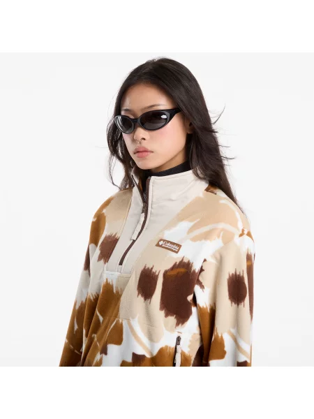 Φούτερ Columbia Sequoia Grove™ II Printed Half Zip Camel Brown Ikatbloom S καφέ