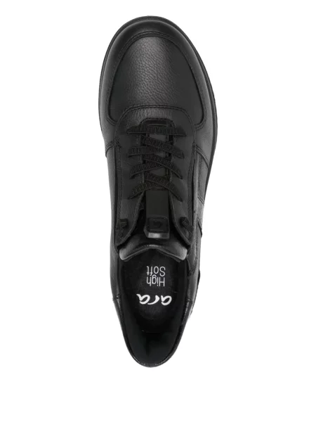 Sneakerși Ara cu șireturi din piele negru
