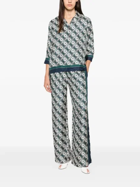Pantaloni Casablanca cu imagine verde