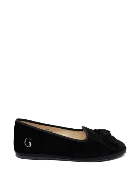 Pantofi loafer Gondolina cu franjuri negru