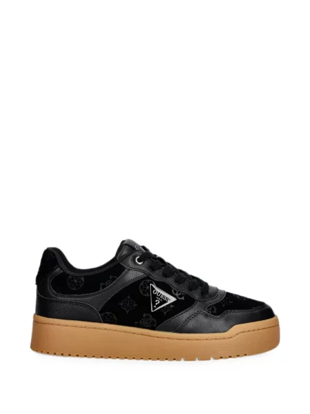 Sneakerși Guess cu imagine negru