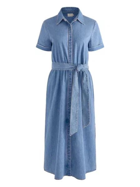 Rochie tip cămașă Alice + Olivia de costum albastru