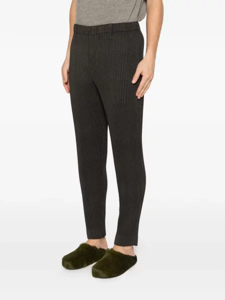 Kalhoty Homme Plissé Issey Miyake zelené