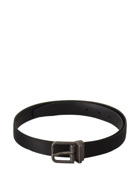 Cu centură curea Dolce & Gabbana din piele cu cataramă negru