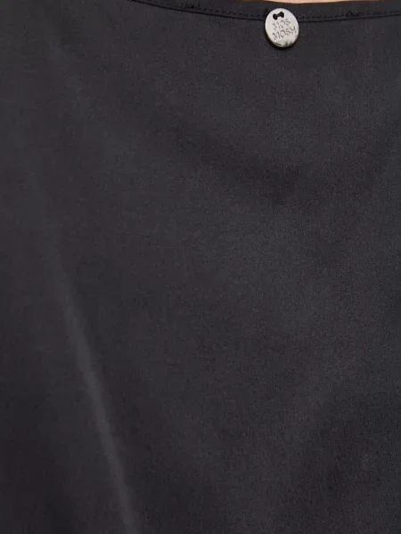Selyem pántos blúz Mos Mosh fekete