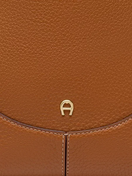 Geantă shopper Aigner din piele maro