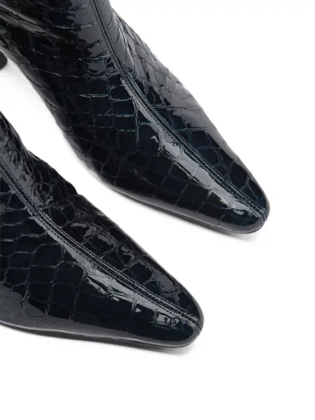 Botine By Far din piele albastru