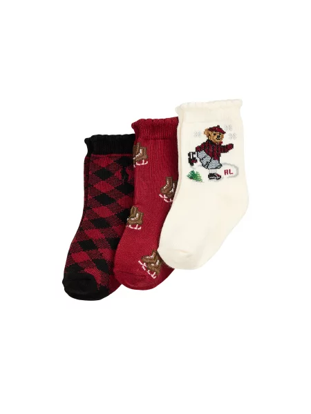 Dječje čarape Polo Ralph Lauren bordo