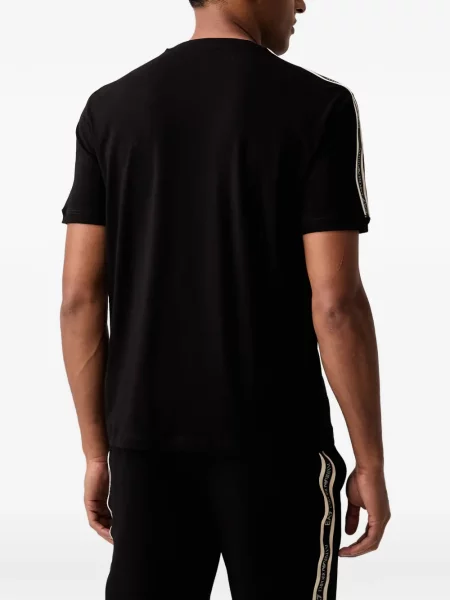 Μπλούζα Ea7 Emporio Armani με αυτόγραφο μαύρο