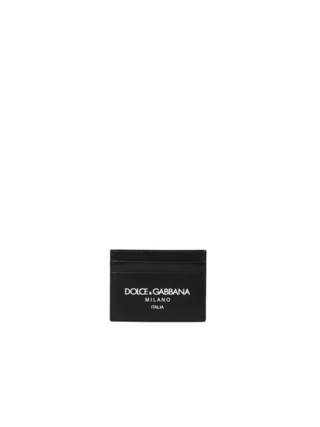 Portfel Dolce And Gabbana skórzany czarny