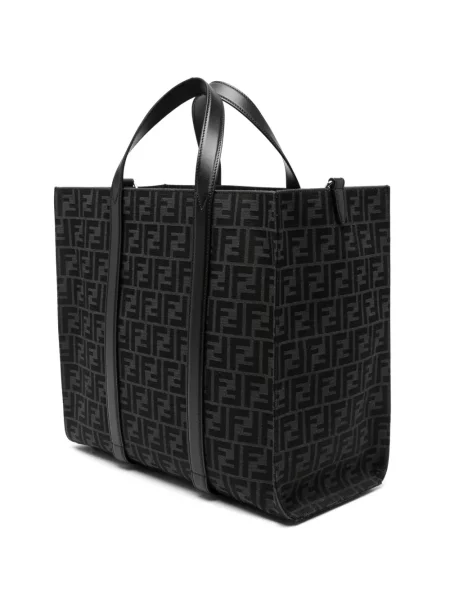 Geantă Fendi din jacard negru