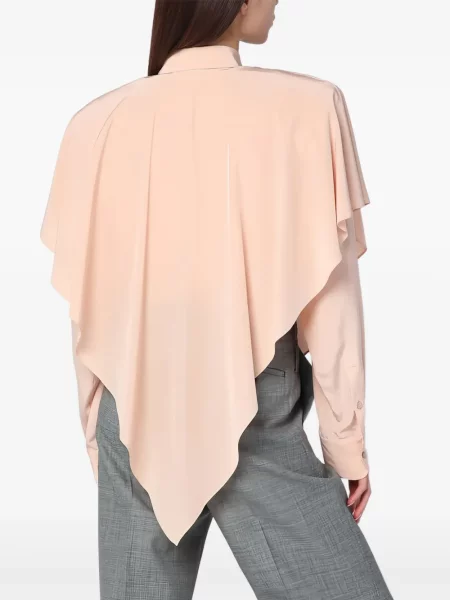 Cămașă Stella Mccartney drapată roz