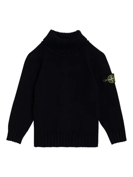 Sweter dziecięcy Stone Island czarny