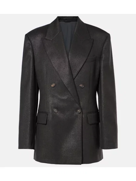 Marynarka Brunello Cucinelli wełniana czarna