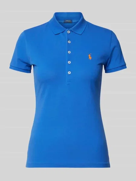 Koszulka polo Ralph Lauren ze sznurkiem niebieska