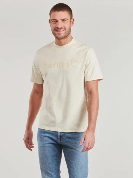 Kratak majica Timberland kratki rukavi bijela