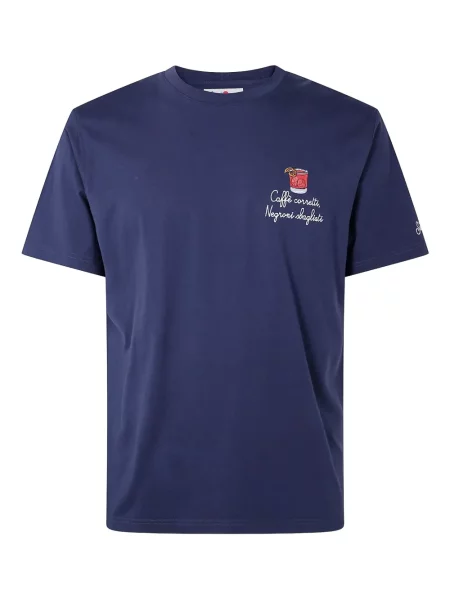 Tricou Mc2 Saint Barth cu broderie albastru