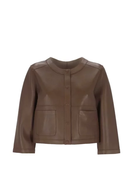 Geanta de piele The Jackie Leathers maro