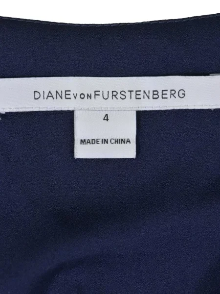 Костюм рокля Dvf Diane Von Furstenberg с принт синьо