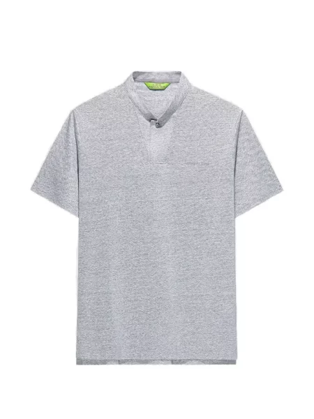 Gulerat tricou polo Shanghai Tang gri
