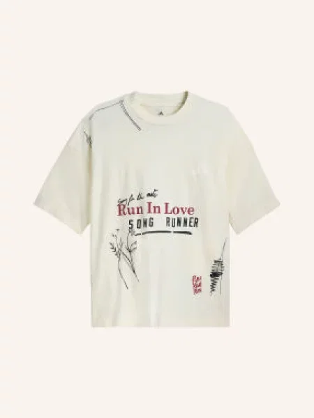 T-shirt adidas x Song For The Mute Running T-shirt UNISEX Cream White L biała
