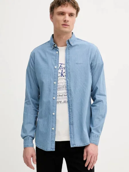 Риза Pepe Jeans синьо