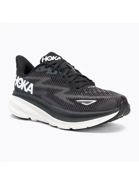 Дамски обувки за бягане HOKA Clifton 9 black/white бяло