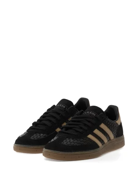 Tricou Adidas din fleece cu dungi scurt albastru