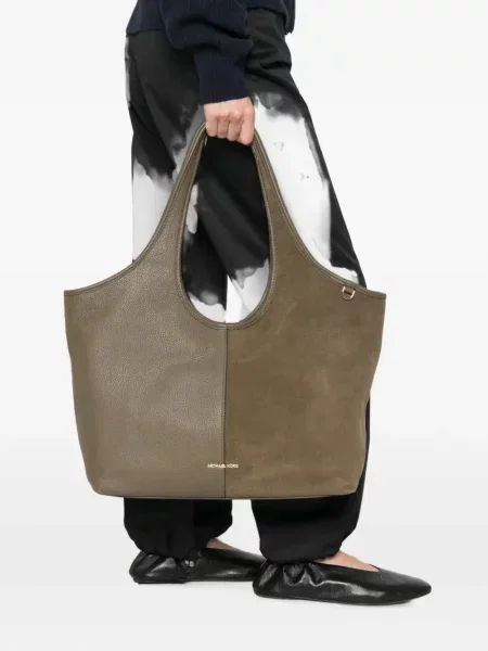 Geantă shopper Michael Kors verde