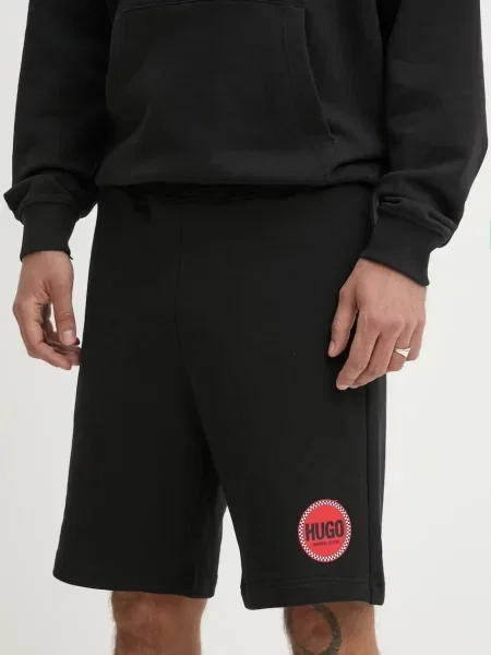 HUGO pantaloni scurți din negru