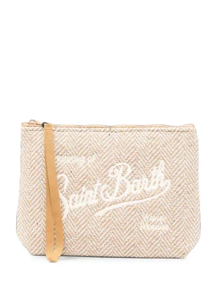 Geantă plic Mc2 Saint Barth cu model herringbone