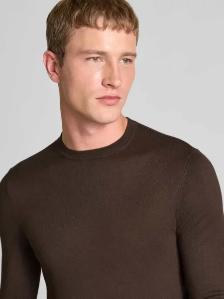 Sweter z dzianiny o kroju regular fit z mieszanki model ‘WYLER’ Only & Sons