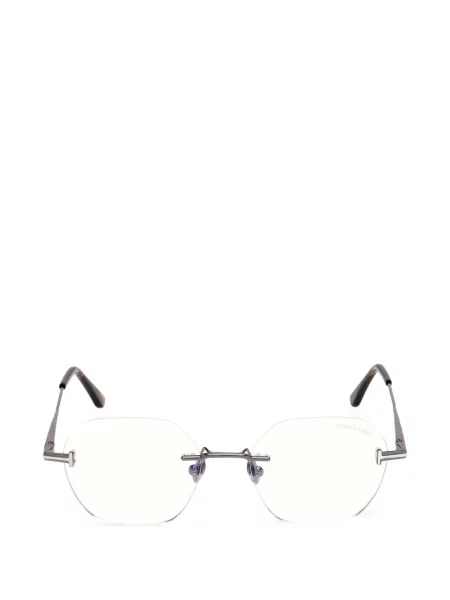 Ovalne sunčane naočale Tom Ford Eyewear siva