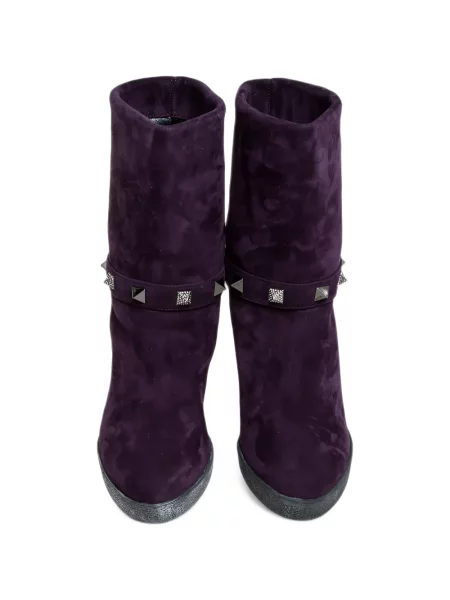 Botine Le Silla din piele de căprioară violet