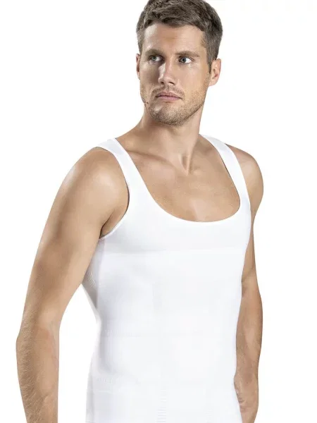 Мужская однотонная майка біла