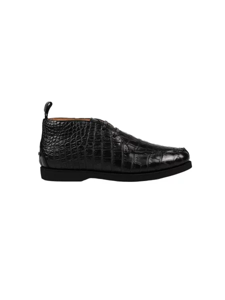Buty do kostki Kiton skórzane czarne