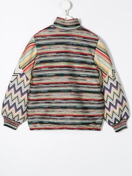 Kurtka bomber dziecięcy Missoni czerwony