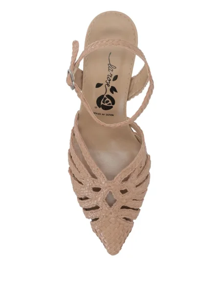 Sandale La Rose din piele roz