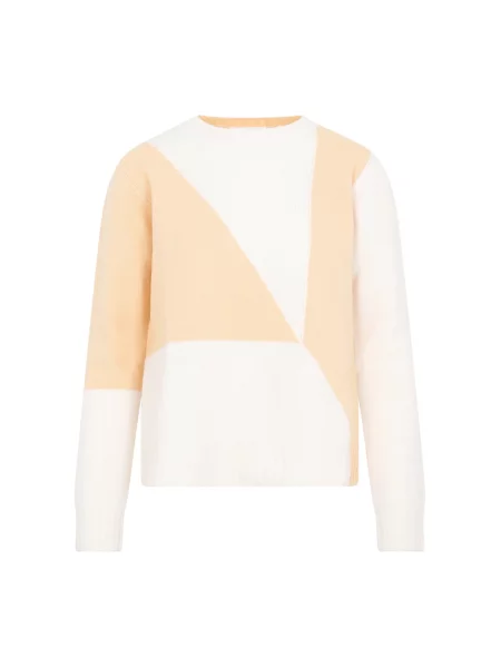 Sweter Jil Sander wełniany pomarańczowy