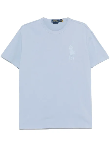 Ριγέ μπλούζα Polo Ralph Lauren με κέντημα μπλε