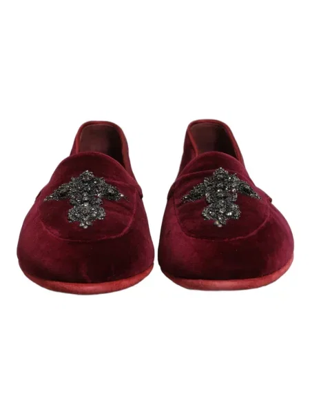 Półbuty Dolce And Gabbana skórzane czerwone