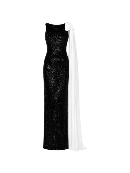 Rochie maxi Roserry cu paiete negru